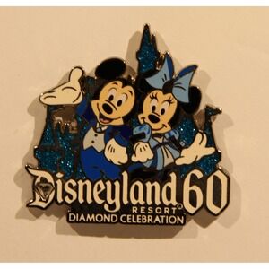 Disney Mickey & Minnie  60th Anniversary Official Pin Trading  Pre-owned. (A1)
